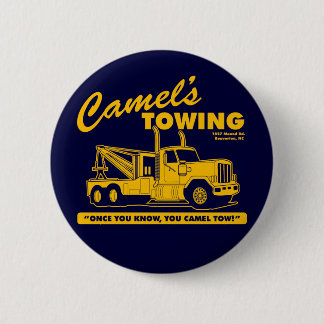 camel's towing company 6 cm round badge