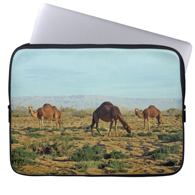 Camels, Tunisia Laptop Sleeve (Front)