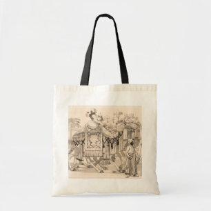 Camels Walking Dressed In Costume Tote Bag