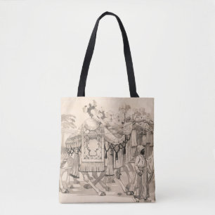 Camels Walking Dressed In Costume Tote Bag