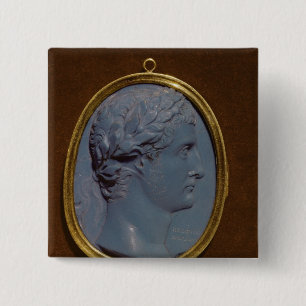 Cameo bearing the profile of Tiberius 15 Cm Square Badge