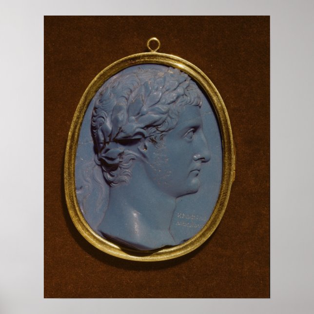Cameo bearing the profile of Tiberius Poster (Front)