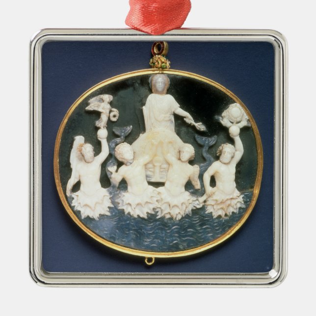 Cameo commemorating the Naval victory of Metal Tree Decoration (Front)