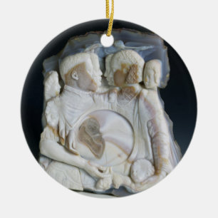 Cameo depicting Cosimo de Medici (1519-74) and his Ceramic Tree Decoration