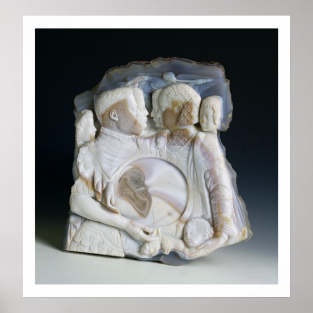 Cameo depicting Cosimo de Medici (1519-74) and his Poster (Front)