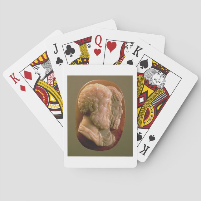 Cameo depicting Marcus Aurelius (121-180) and Luci Playing Cards (Back)