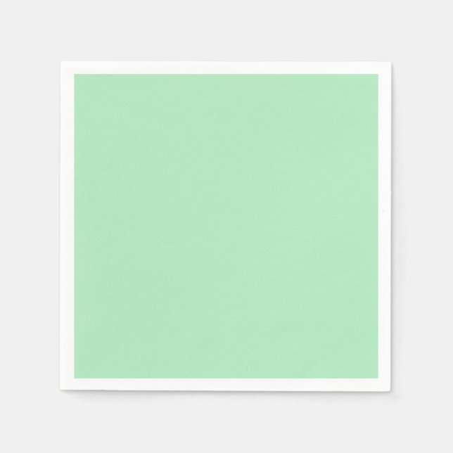 Cameo Green Mint 2015 Colour Trend Template Napkin (Front)