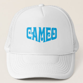 Cameo hat with blue logo