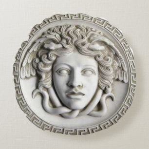 Cameo Medusa  Round Cushion