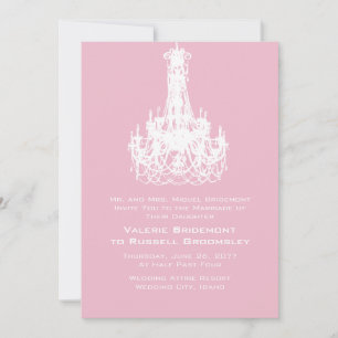 Cameo Pink Best Colour Coordinating Wedding Invitation