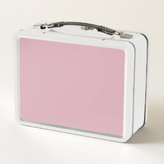 Cameo Pink Metal Lunch Box