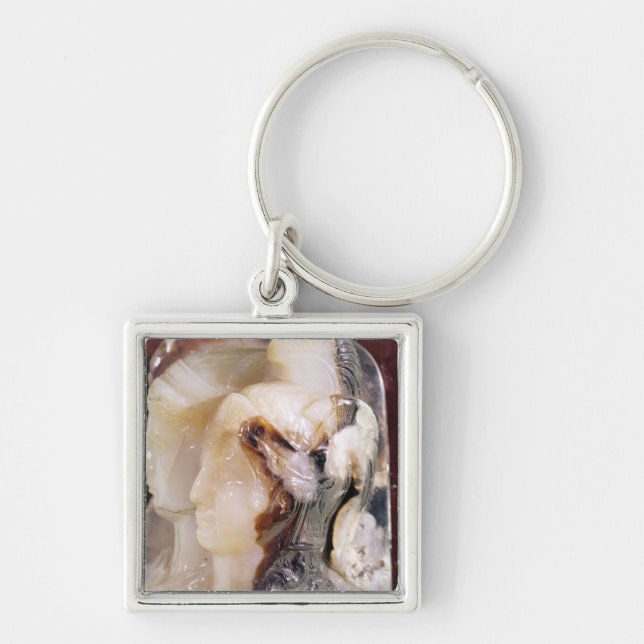 Cameo portrait of Alexander Key Ring (Front)