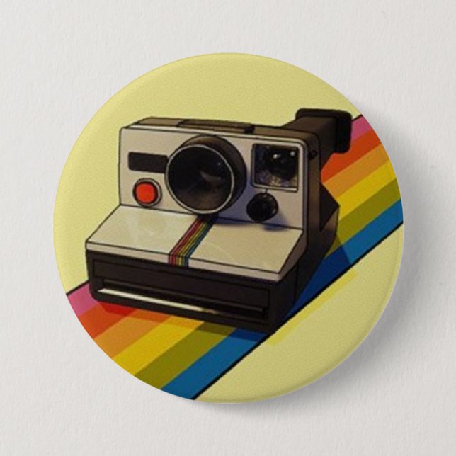 camera 7.5 cm round badge (Front)