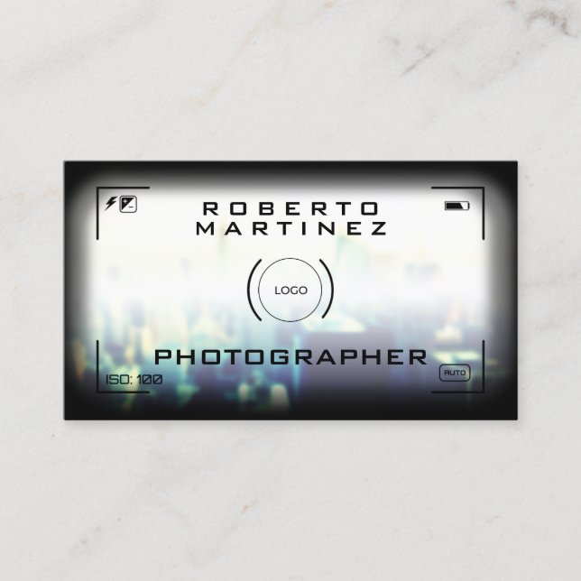 Camera aim faux looks  business card (Front)