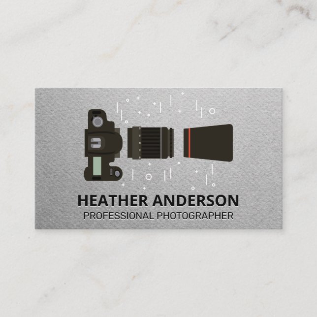 Camera and Lens Equipment Business Card (Front)
