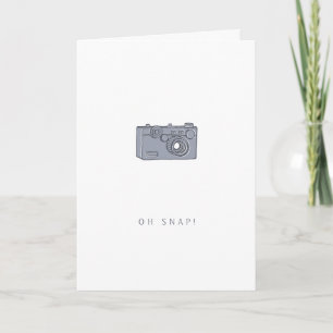 Camera - Belated Birthday   Oh Snap Greeting Card