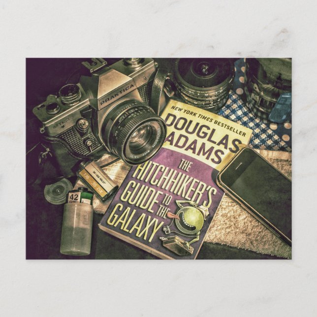 Camera Book Cell Phone Postcrossing Postcard (Front)