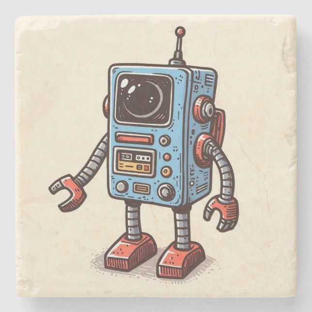 Camera Buddy Marble Coaster (Front)