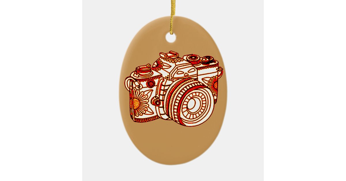 Camera Christmas Ornament Zazzle.co.uk