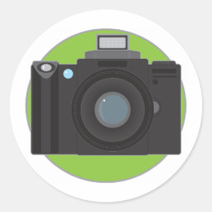Camera Classic Round Sticker