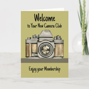 Camera Club Welcome Card