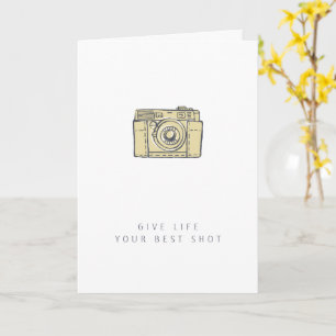 Camera - Congratulations   Encouragement Card