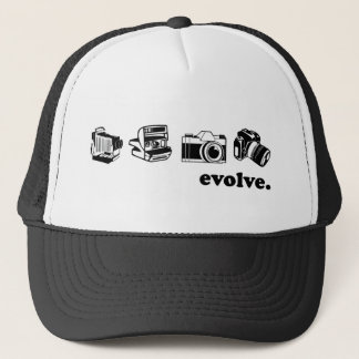 Camera evolution trucker hat