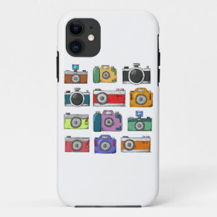 camera hand drawn old iPhone 11 case