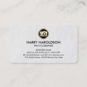 Camera Icon Photographer Premium Business Card