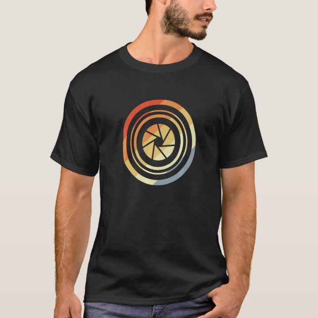 Camera Iris Optical Lens Photojournalist  T-Shirt (Front)