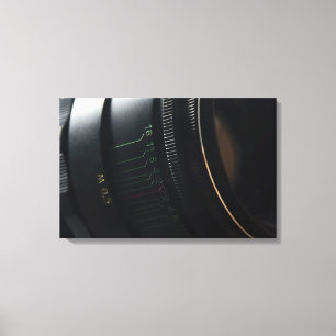 Camera lens canvas print
