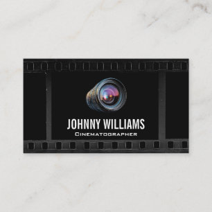 Camera Lens   Film Media Business Card