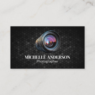 Camera Lens Logo   Photography Business Card