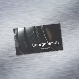 Camera lens 	Magnetic business card