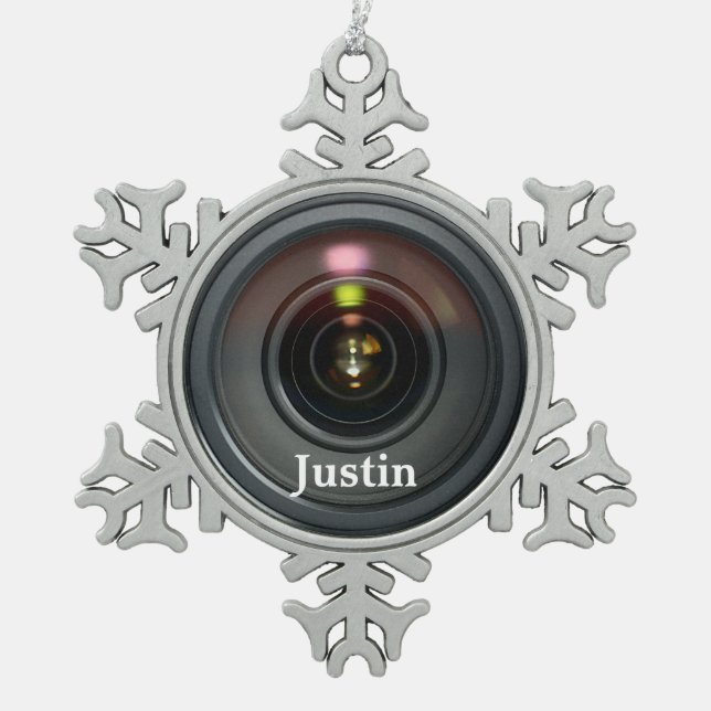 Camera Lens Ornament Customise it! (Front)