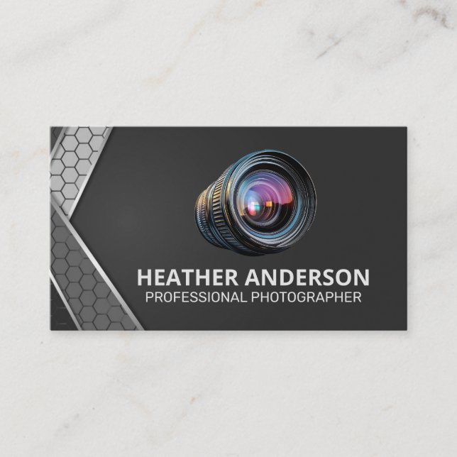 Camera Lens | Photographer | Artist Business Card (Front)