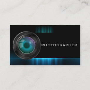 Camera Lens Photographer Business Card