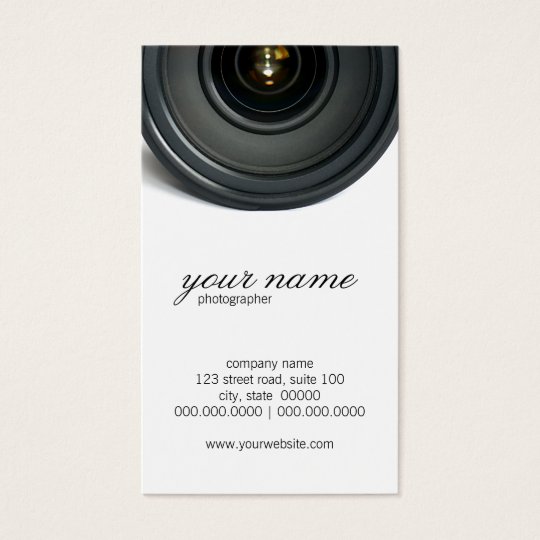 Camera Lens Photography Business Cards | Zazzle.co.uk