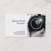 Camera Lens - Showcase Your Best Work on the Back Business Card (Front)