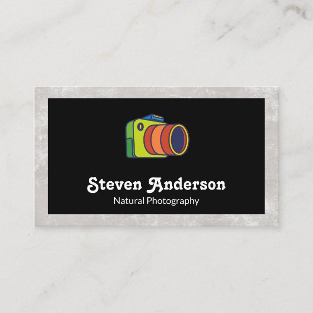 Camera Logo Business Card (Front)