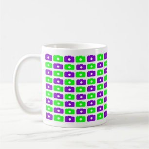 Camera Love Mug (Green & Purple)