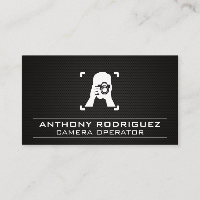 Camera Man | Photographer Business Card (Front)