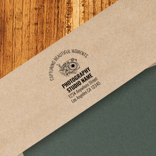 Camera Motif Return Name Address Photographer Self Self-inking Stamp