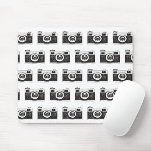 Camera On White Mouse Mat