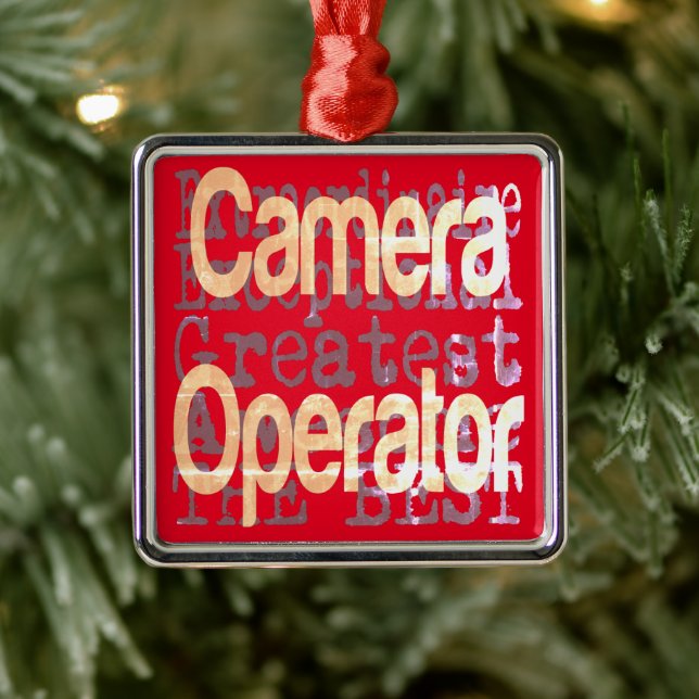 Camera Operator Extraordinaire Metal Tree Decoration (Tree)