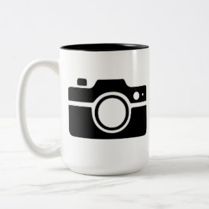 Camera personalised photo Two-Tone coffee mug