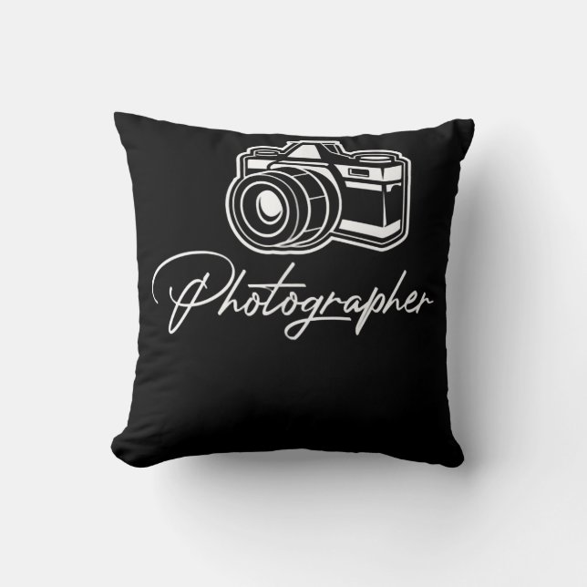 Camera Photographer Lens Cameraman Focus Photograp Cushion (Front)