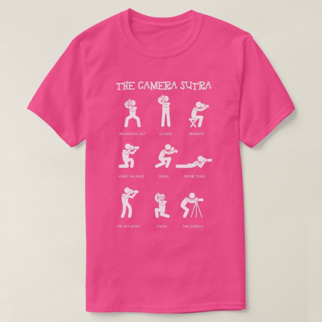 Camera Photographer Pose Photography Funny Christm T-Shirt (Design Front)