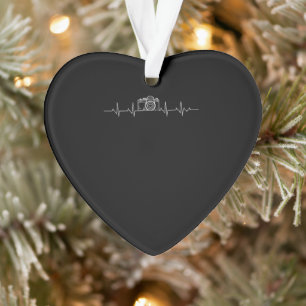 Camera Photography Heartbeat Photographers Ornament