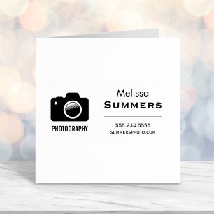 Camera Photography - Photographer Contact Info Self-inking Stamp